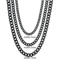 Classic Stainless Steel Cuban Chain Necklace