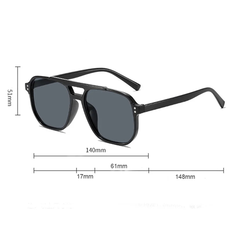 Classic Oversized Square Sunglasses