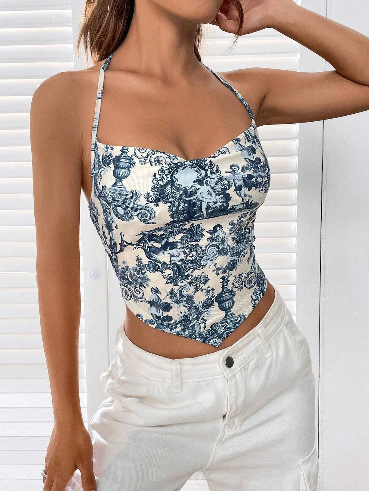 Women's Summer Sleeveless Crop Top – Slim Fit Camisole