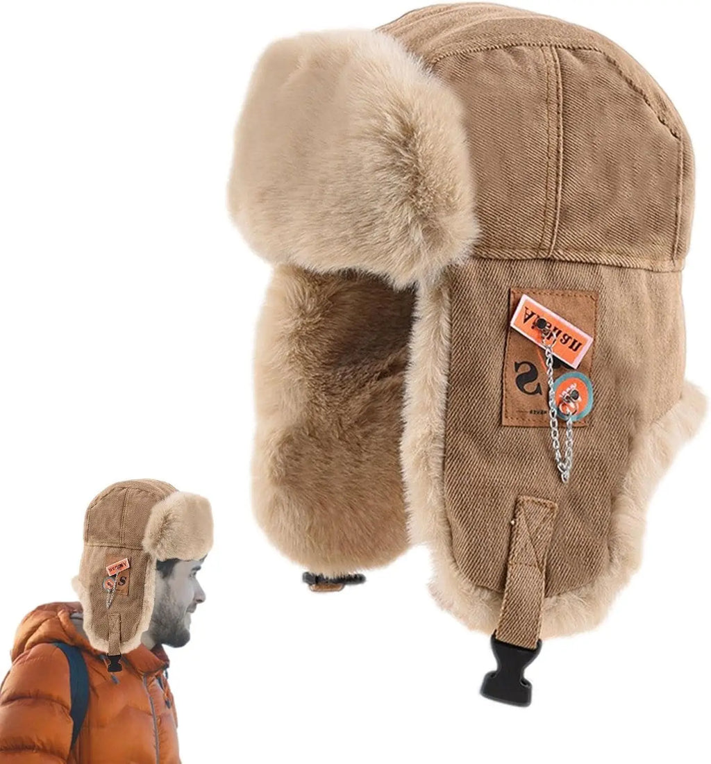 Men's Winter Bomber Hat with Ear Flaps