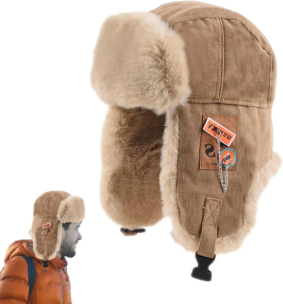 Men's Winter Bomber Hat with Ear Flaps