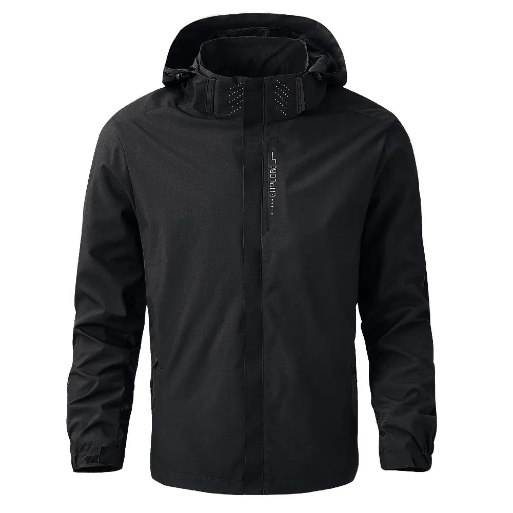 Men's Waterproof Hooded Rain Jacket