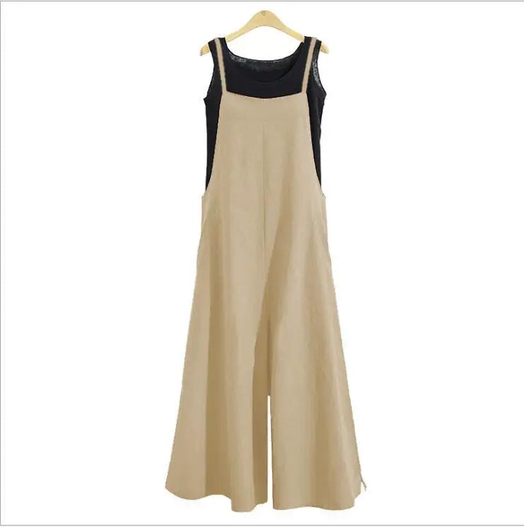 Women's Wide Leg Overalls – Casual Fit