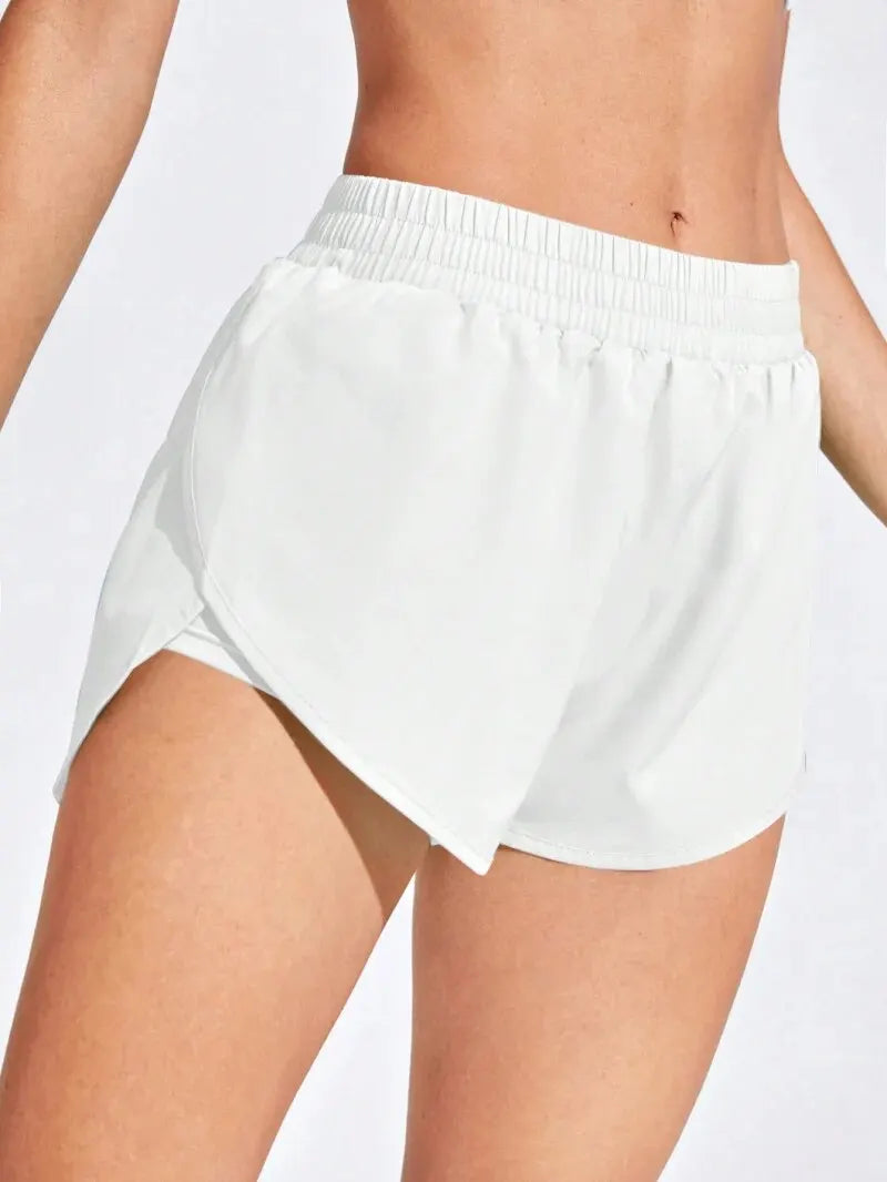 Women's High Waist Yoga Shorts – Seamless Fitness