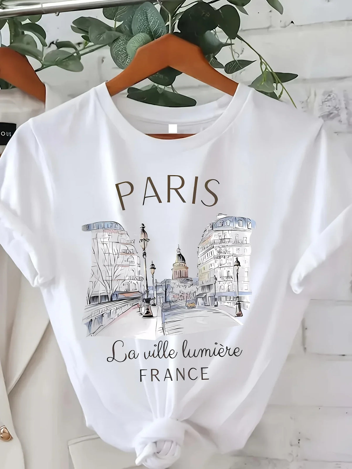 Women's Paris Graphic T-Shirt – Crew Neck