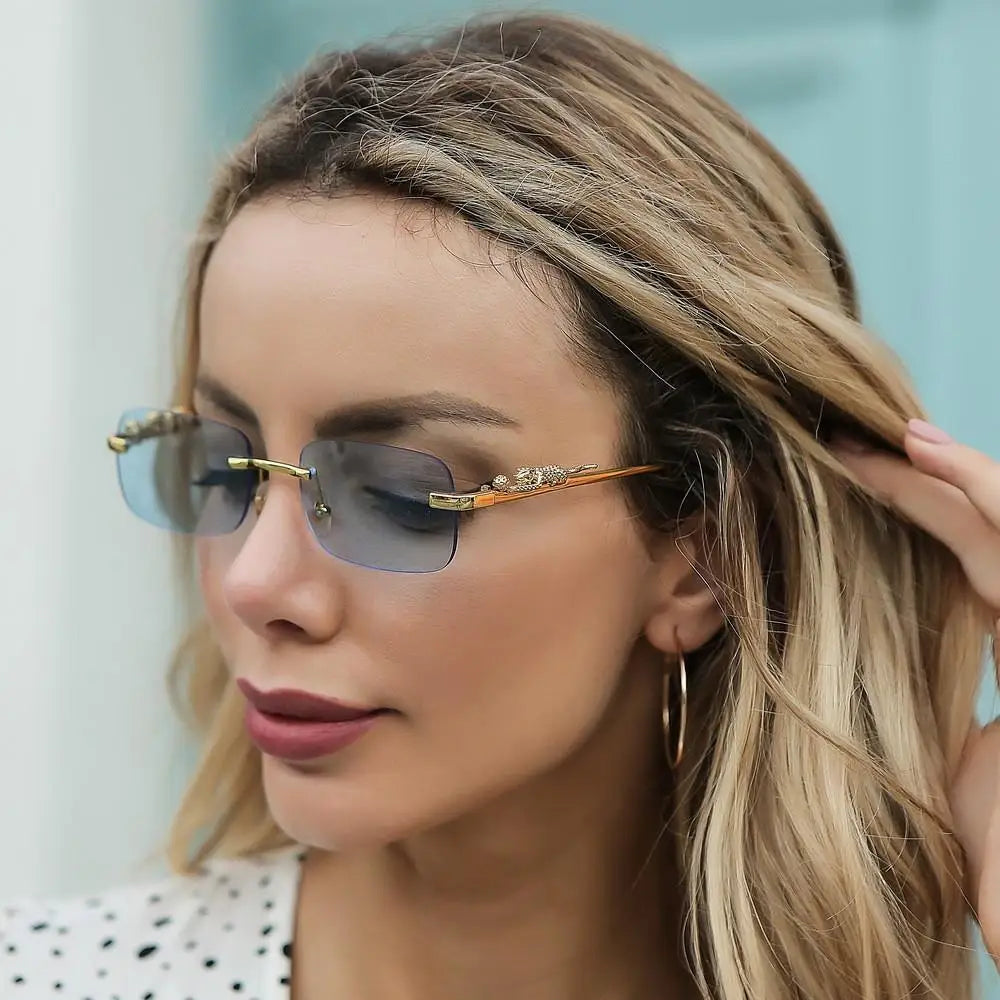 IBEX Rimless Square Sunglasses