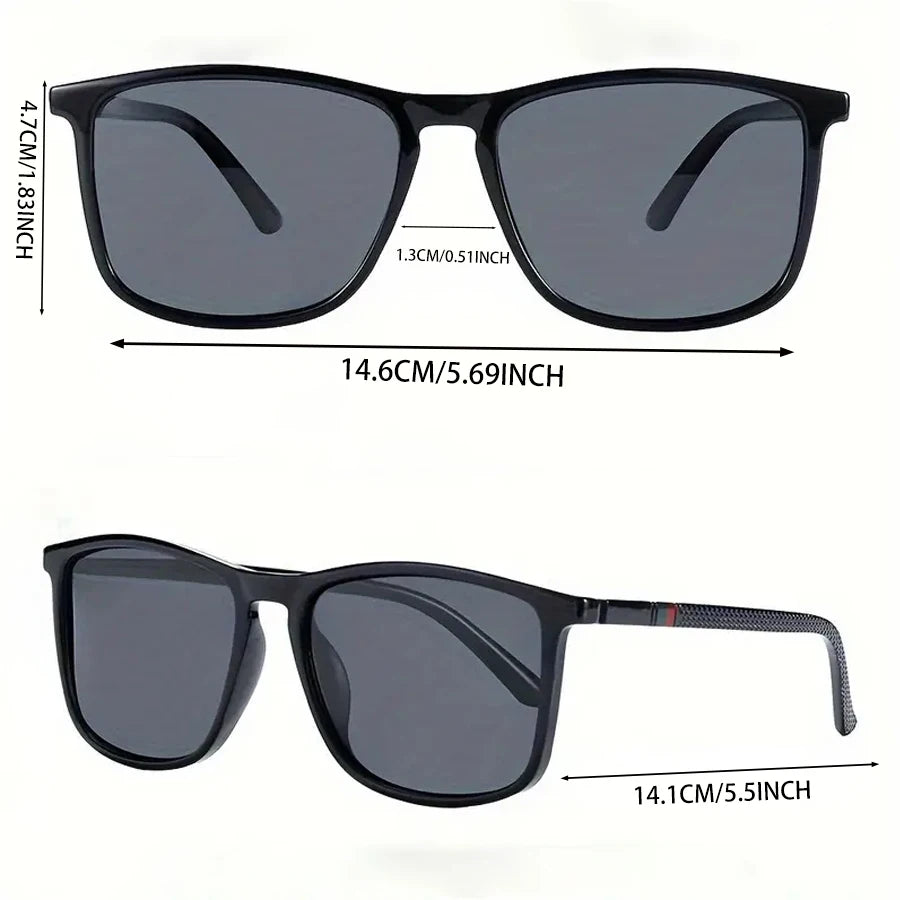 Luxury Vintage Square Sunglasses – Unisex UV400