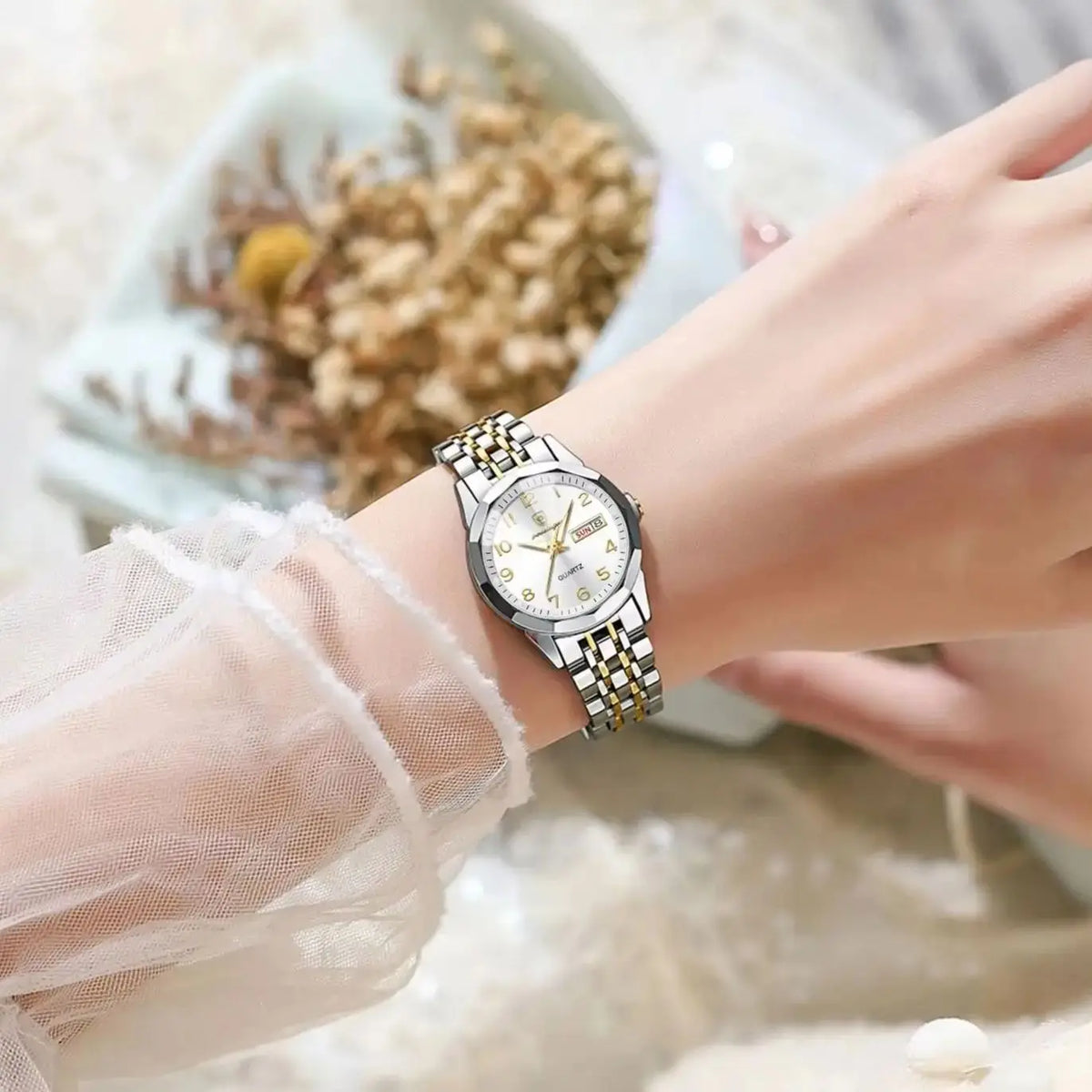 POEDAGAR Luxury Women's Waterproof Quartz Watch | Luminous Stainless Steel Wristwatch