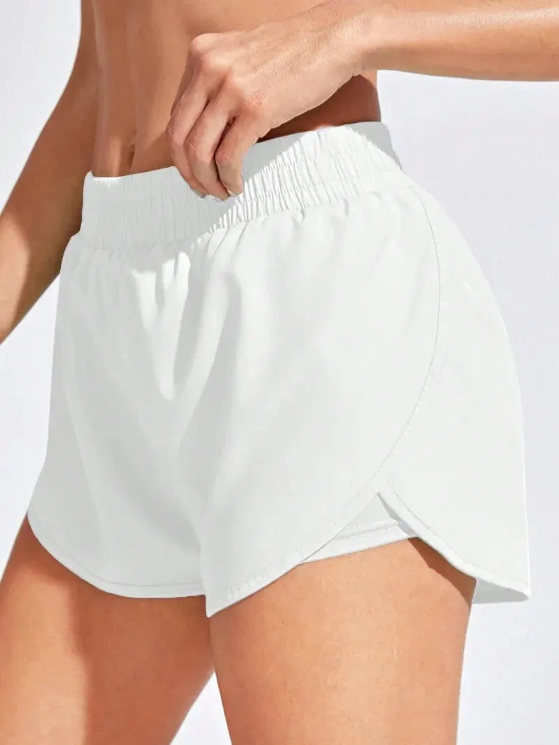 Women's High Waist Yoga Shorts – Seamless Fitness