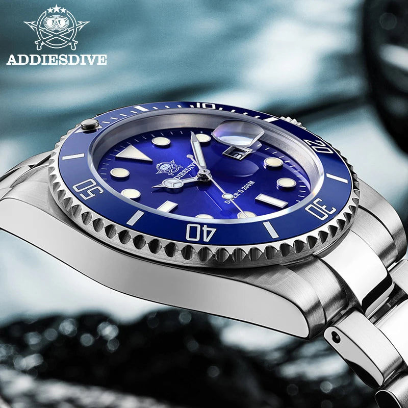 ADDIESDIVE Luxury Stainless Steel Men's Watch