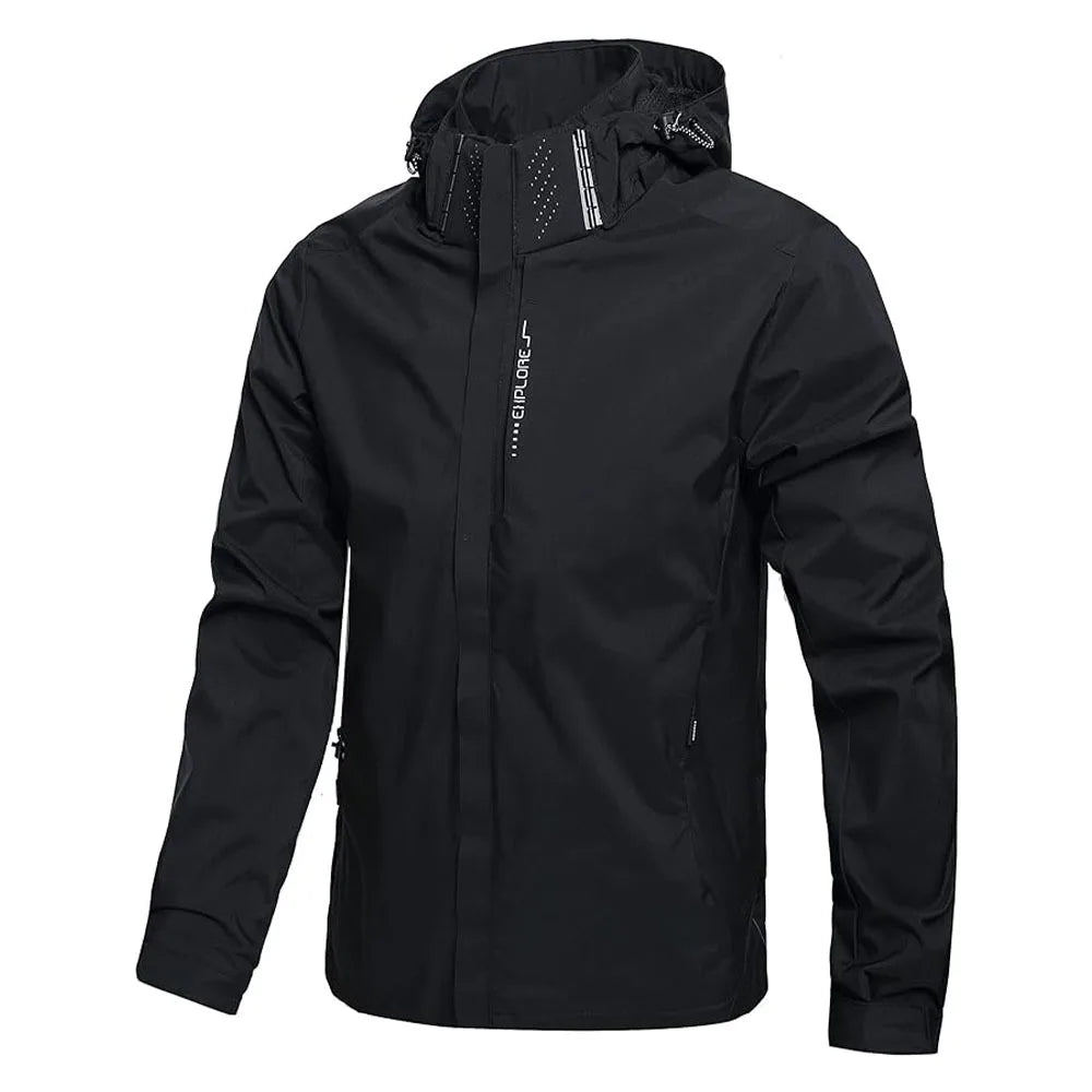 Men's Waterproof Hooded Rain Jacket