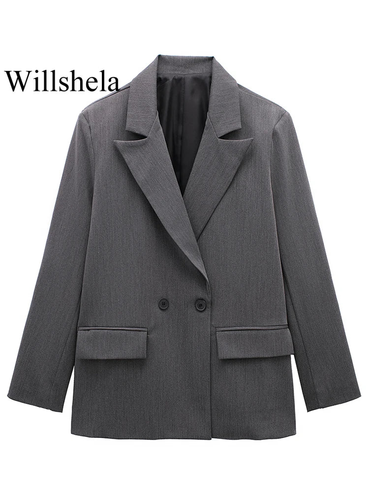 Women's Classic Blazer with Pockets