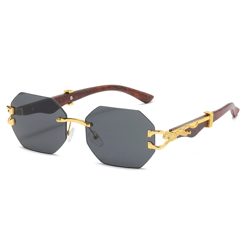 IBEX Hexagon Rimless Sunglasses
