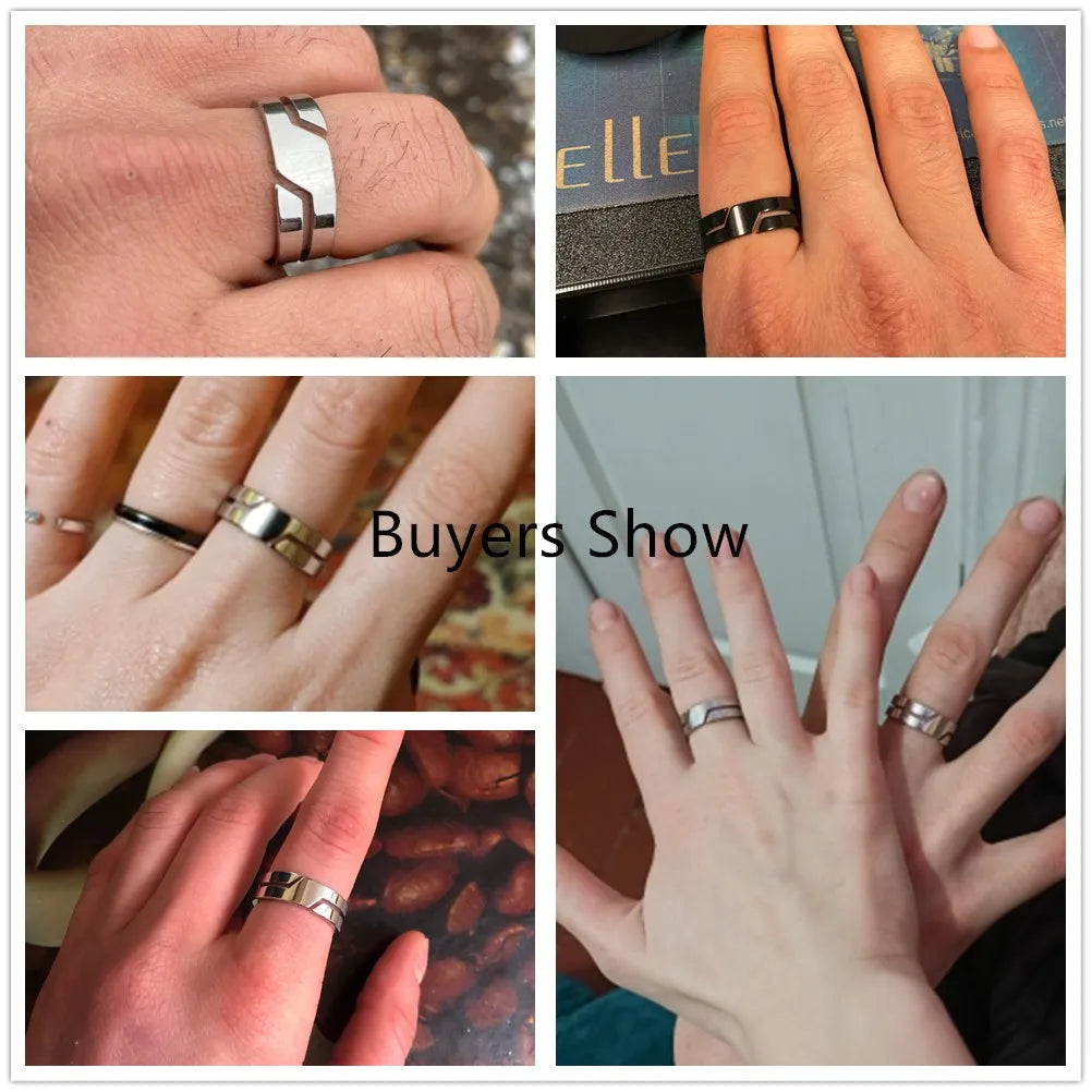 Classic Black Stainless Steel Ring | Unisex