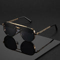 Luxe Double-Beam Metal Sunglasses