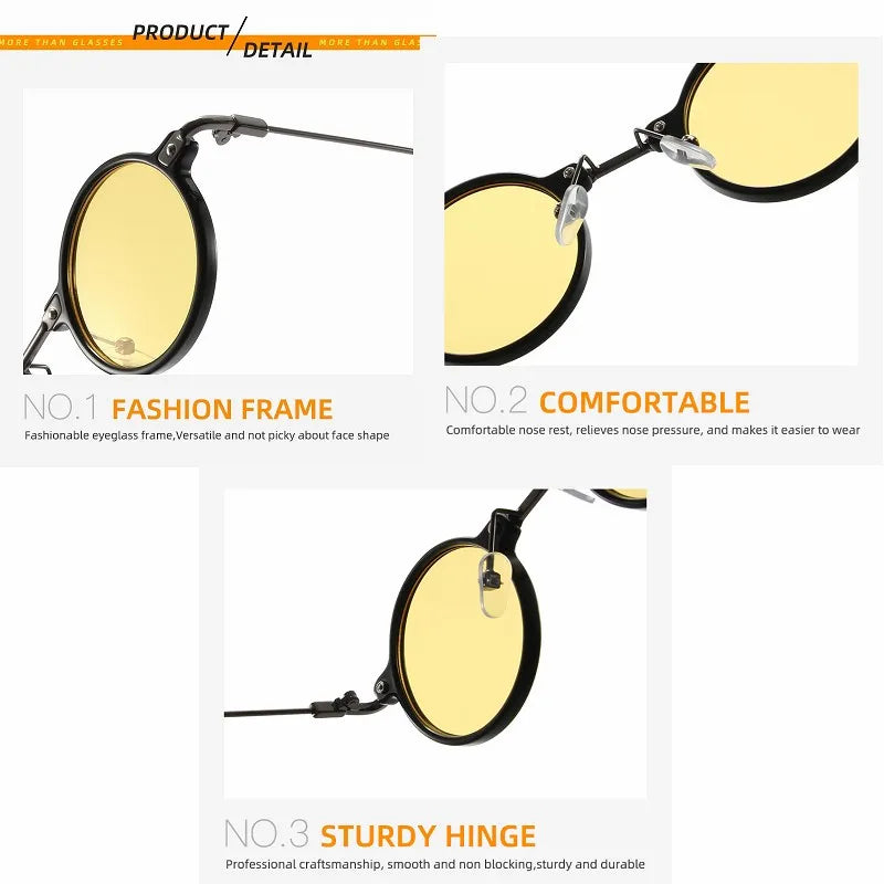 IBEX Retro Round Sunglasses