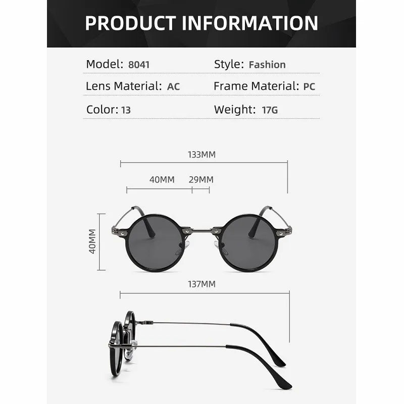IBEX Retro Round Sunglasses