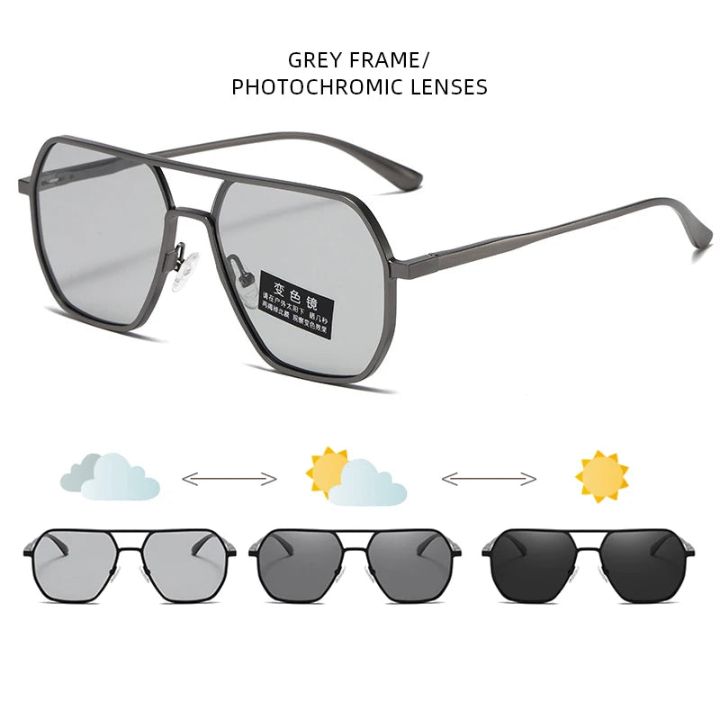 Luxury Photochromic Polarized Sunglasses for Men & Women