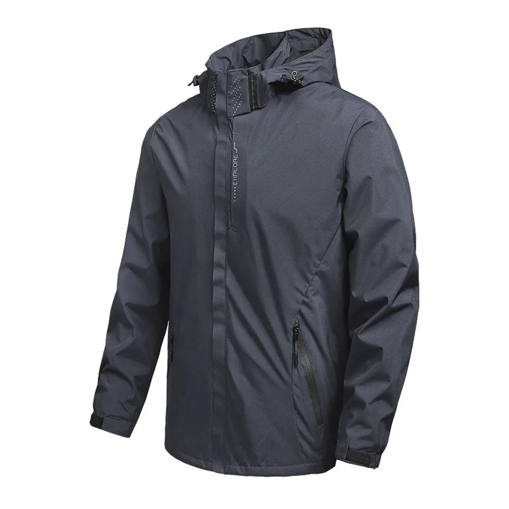 Men's Waterproof Hooded Rain Jacket