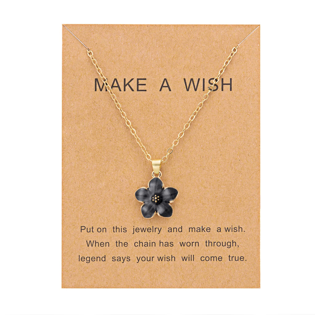 Cherry Blossom Flower Pendant Necklace