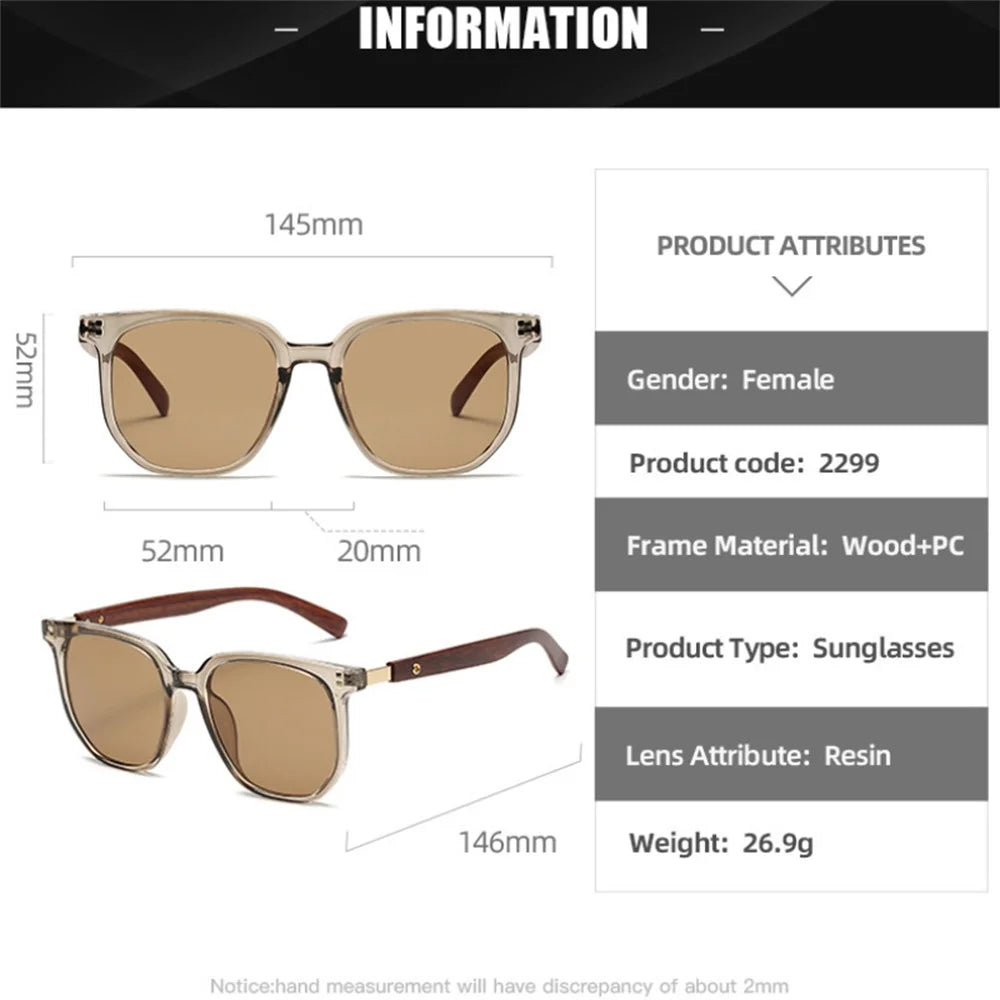 Classic Brown Square Sunglasses – Vintage Style