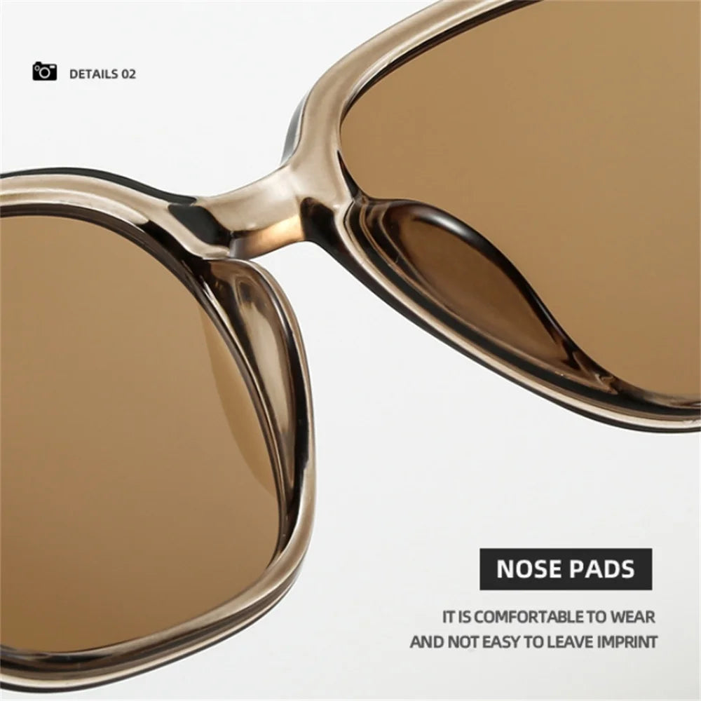 Classic Brown Square Sunglasses – Vintage Style