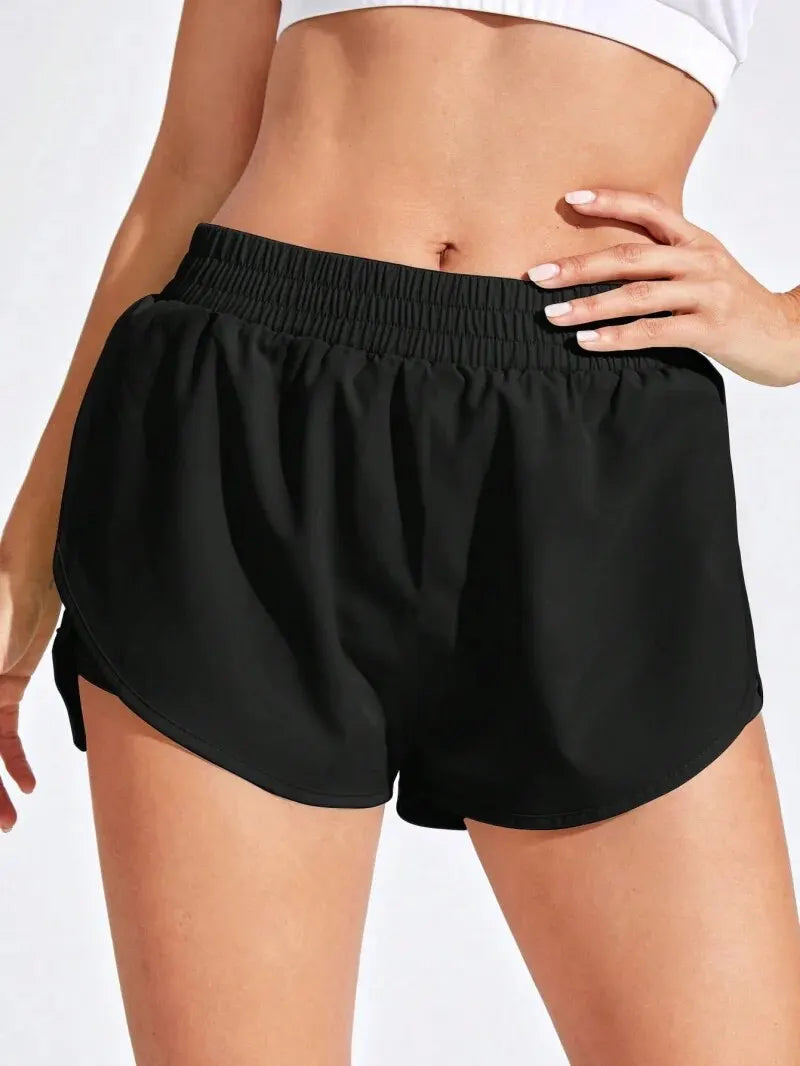 Women's High Waist Yoga Shorts – Seamless Fitness