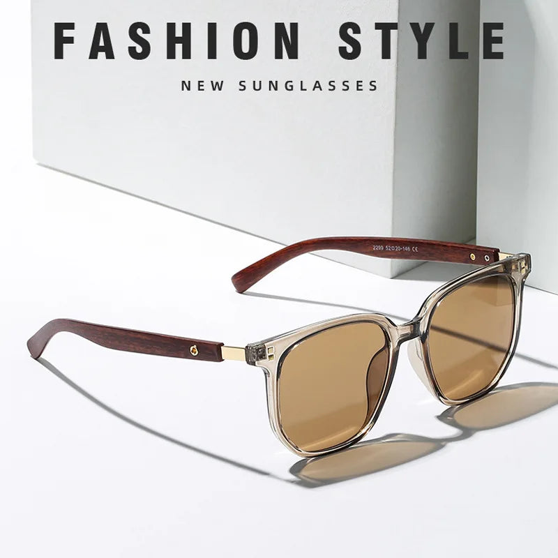 Classic Brown Square Sunglasses – Vintage Style