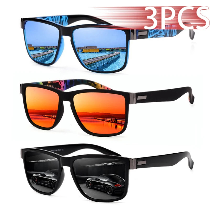 IBEX Classic Square UV400 Sunglasses – 3 Pack