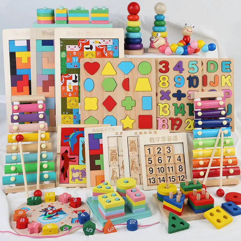 Kids Wooden Educational Toy Set