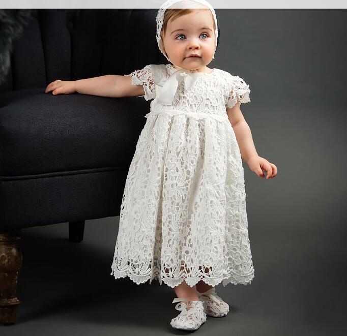 cross-border children's wear long style baptism dress girl baby baby wedding dress dress girl baptism dress