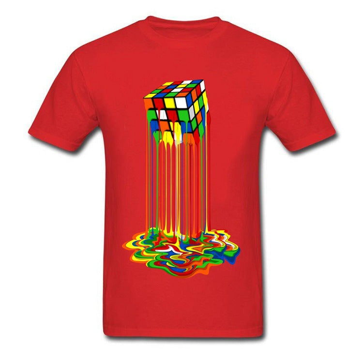 The Big Bang Theory Rubik's Cube T-shirt men and women T-shirt clothes summer