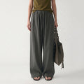 Yunchang Tencel Lyocell Cotton Imitation Linen wide-leg Women's thin linen Casual Pants K0220