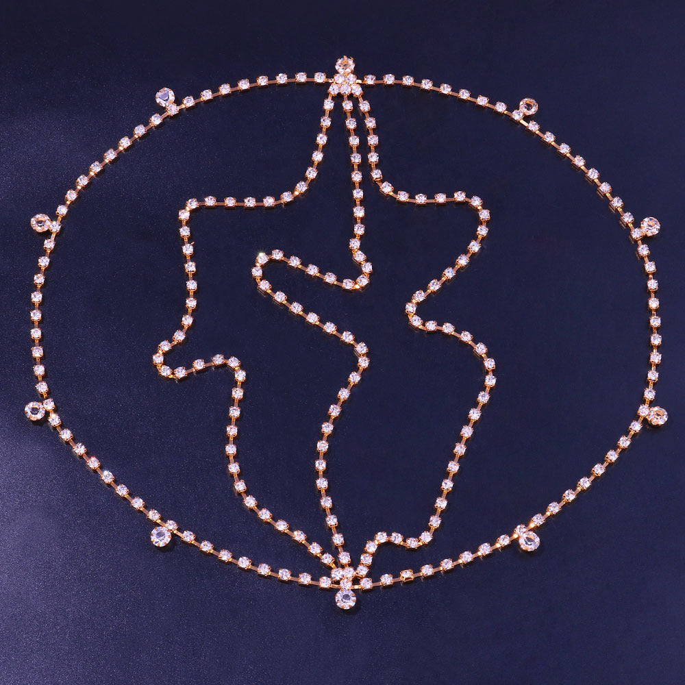 IBEX Crystal Layered Hair Chain
