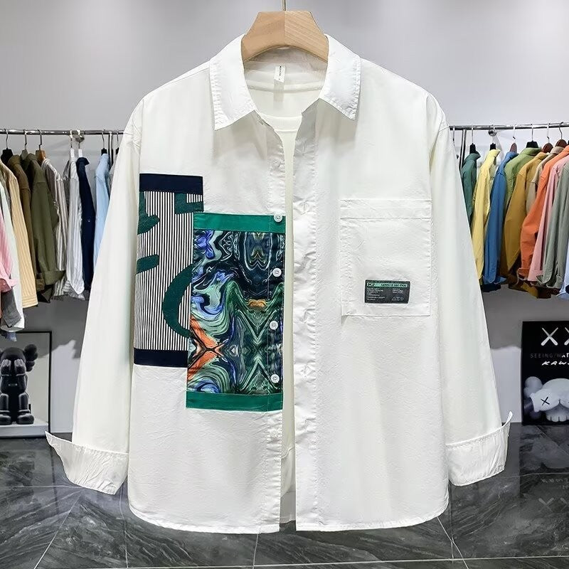 IBEX Graphic Oversized Long-Sleeve Shirt