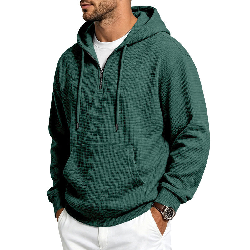IBEX Men’s Waffle Half-Zip Hoodie