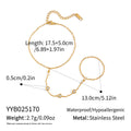 Yiyi high-end white finger chain vacuum plated 18K, versatile and elegant jewelry for women