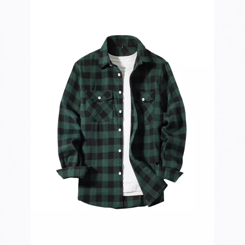 IBEX Classic Plaid Hooded Shirt
