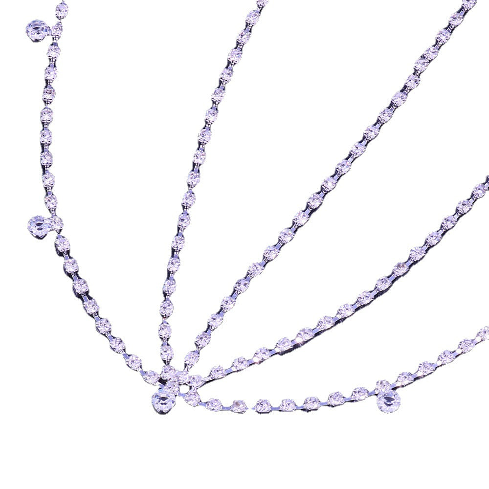 IBEX Crystal Layered Hair Chain