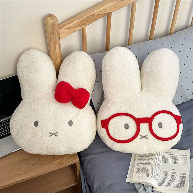 Cute rabbit plush toy as a pillow
