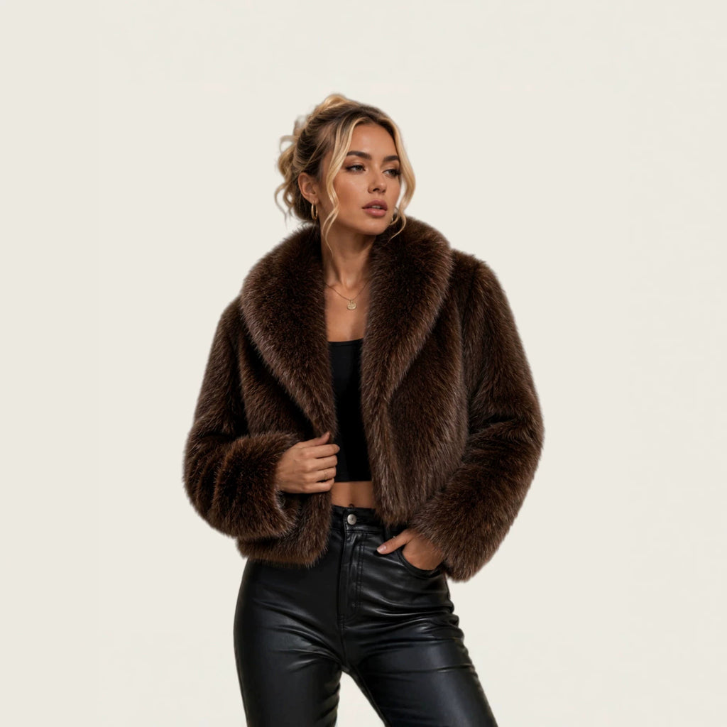 IBEX Elegant Faux Fur Short Coat