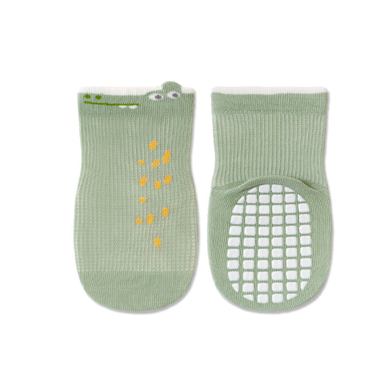 MOQ: 3 pcs Baby floor socks - Thin mesh anti-slip baby socks