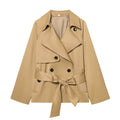 IBEX Elegance Lace-Up Trench Coat