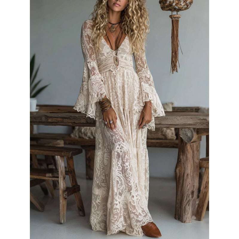 Sun-protective long dress