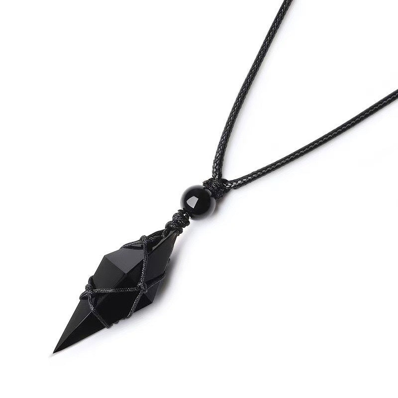IBEX Obsidian Starry Sky Pendant Necklace