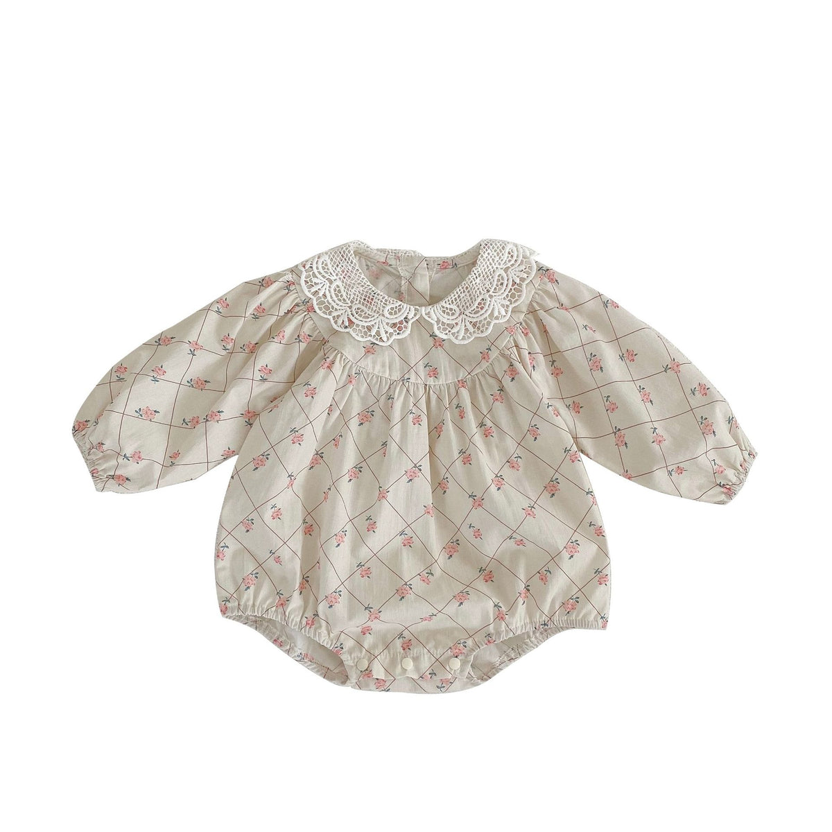Baby clothes girl baby triangle Ha clothes Lace lace collar foreign style small floral bag fart clothes climbing clothes