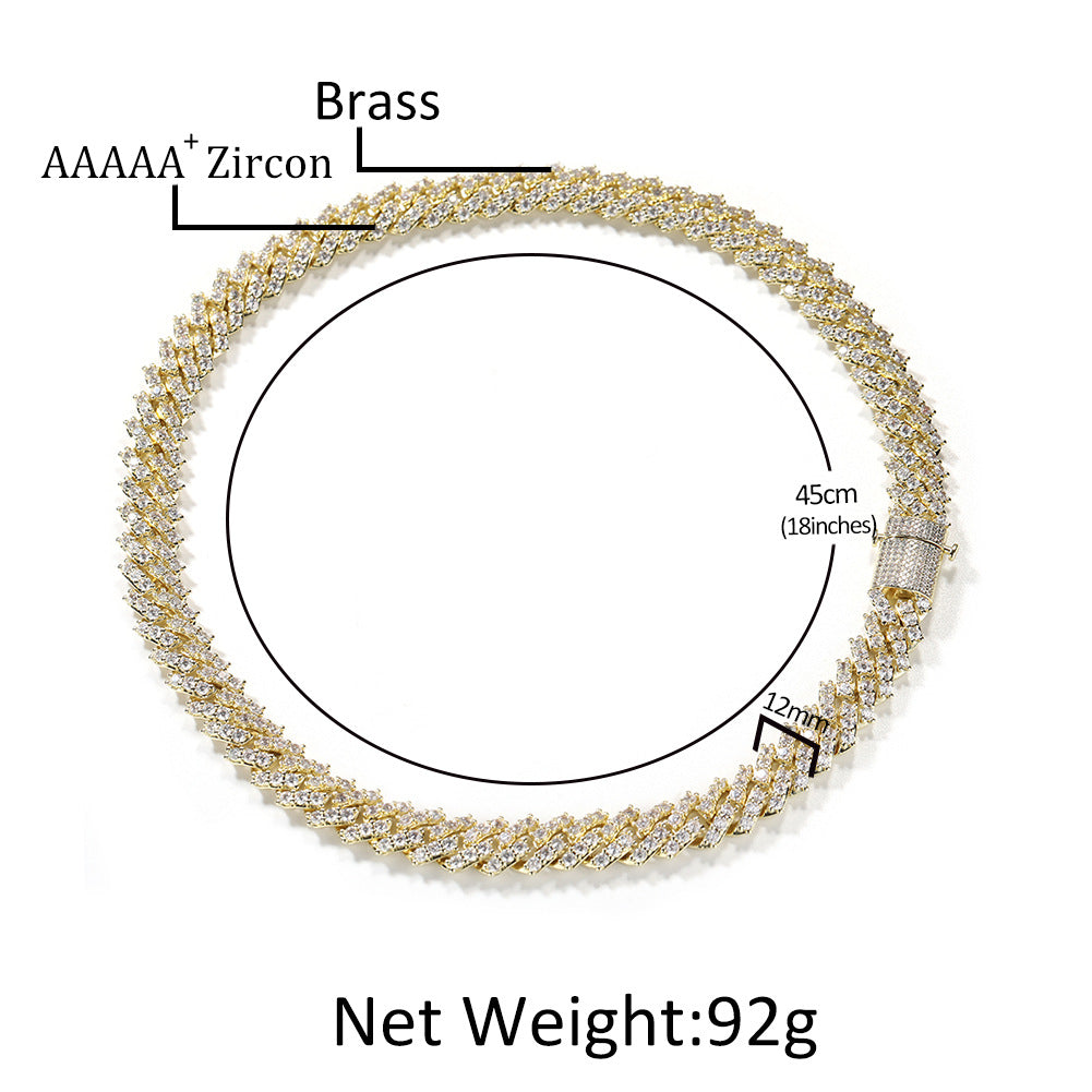 IBEX 12MM Diamond Cuban Chain